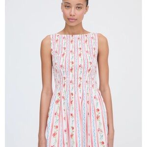 Hill House The Cosima Nap Dress - Pomegranate Stripe